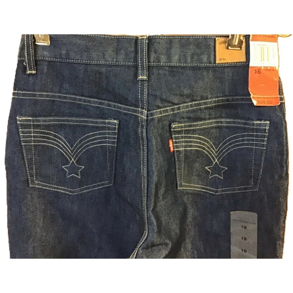 Levi's Girls Mid Rise Boot Cut Embroidered Jeans Size 16 Regular (26 x 30) NWT - Picture 4 of 6